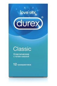 Классические презервативы Durex Classic - 12 шт. фото в интим магазине Love Boat