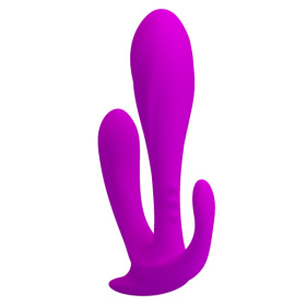 Лиловый силиконовый тройной стимулятор Edgar