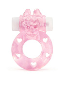 Розовое эрекционное виброкольцо в форме зайчика фото в интим магазине Love Boat