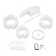 Белая клетка для пениса Silicone Small 2 in Cock Cage With Ball Divider