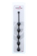 Чёрная анальная цепочка Five Beads Anal - 28,1 см.