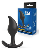Черный анальный стимулятор - 9,2 см. фото в интим магазине Love Boat