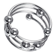 
Большое металлическое кольцо под головку пениса фото в интим магазине Love Boat