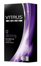 Презервативы с утолщённой стенкой VITALIS PREMIUM strong - 12 шт. фото в интим магазине Love Boat