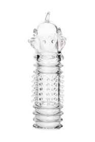 Прозрачная насадка на пенис TOYFA A-Toys с расширенной головкой - 15,3 см. фото в интим магазине Love Boat