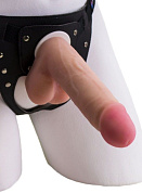 Страпон в подарочной упаковке: трусики с плугом и фаллоимитатор-насадка - 16 см. фото в интим магазине Love Boat