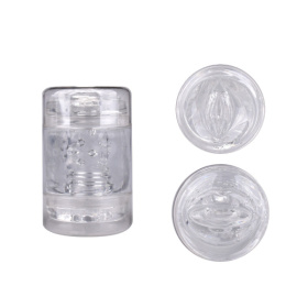 Прозрачный двусторонний мастурбатор Joy Cup - вагина и рот фото в интим магазине Love Boat