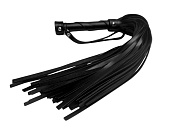 
Черная кожаная плеть Gothic charm - 54 см. фото в интим магазине Love Boat