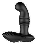 Черный массажер простаты Nexus Thrust с возвратно-поступательными движениями - 13,8 см. фото в интим магазине Love Boat