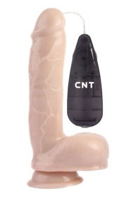 Телесный вибратор-реалистик 9 Stud Realistic Dildo - 23 см. фото в интим магазине Love Boat