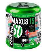 Презервативы MAXUS Mixed - 15 шт. фото в интим магазине Love Boat