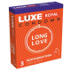 Презервативы с продлевающим эффектом LUXE Royal Long Love - 3 шт.