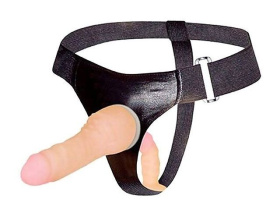 Страпон с вагинальной пробкой - 16,5 см. фото в интим магазине Love Boat