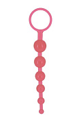 Розовая анальная цепочка DRAGONZ TALE ANAL - 20 см. фото в интим магазине Love Boat