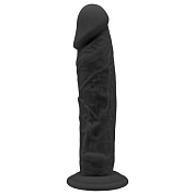 Черный фаллоимитатор на присоске Model 2 - 19,7 см. фото в интим магазине Love Boat