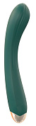 Зеленый вибратор для G-точки - 20 см. фото в секс шопе Love Boat