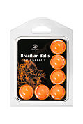 Набор из 6 шариков с массажным маслом Brazilian Balls с разогревающим эффектом фото в интим магазине Love Boat