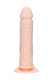 Телесный анально-вагинальный вибратор RealStick Silicone Jason M - 18 см.