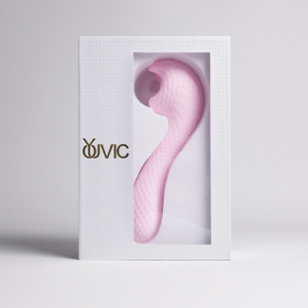 Розовый вибромассажёр с деликатными токами