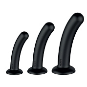 Набор из 3 черных анальных втулок Dilating Set фото в интим магазине Love Boat