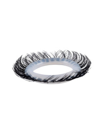 Эластичное эрекционное колечко с черными «ресничками»