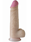 Телесный фаллоимитатор-гигант - 26 см. фото в интим магазине Love Boat
