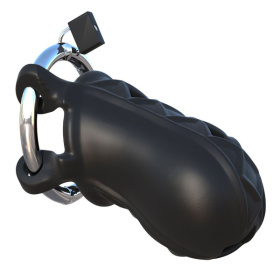 
Черный замок верности Extreme Silicone Cock Blocker фото в интим магазине Love Boat