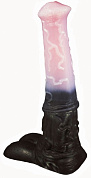 
Черно-розовый фаллоимитатор  Мустанг large  - 43,5 см. фото в интим магазине Love Boat