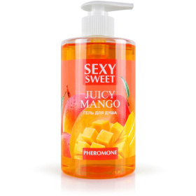 Гель для душа Sexy Sweet Juicy Mango с ароматом манго и феромонами - 430 мл. фото в интим магазине Love Boat