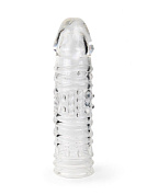 Прозрачная закрытая насадка на пенис - 17 см. фото в интим магазине Love Boat