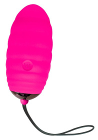 Розовое виброяйцо с пультом ДУ Ocean Breeze 2.0 + LRS фото в интим магазине Love Boat