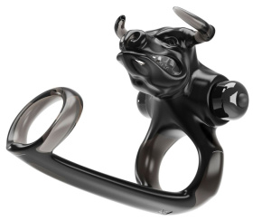 Дымчатая стимулирующая насадка на член Bull Warrior фото в интим магазине Love Boat