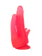 Розовый двойной фаллоимитатор с лепестками и присоской - 19,5 см.