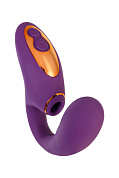 Фиолетовый вибромассажер с клиторальной стимуляцией Megam фото в интим магазине Love Boat