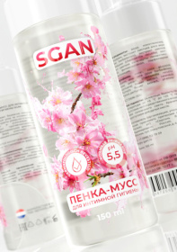 Пенка-мусс для интимной гигиены SGAN с пребиотиками - 150 мл.