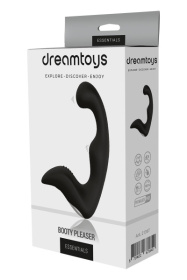 Чёрный перезаряжаемый массажёр простаты Booty Pleaser
