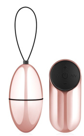 Розовое виброяйцо New Vibrating Egg с пультом ДУ фото в интим магазине Love Boat