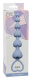 Голубая анальная цепочка Heart s Beads Blue - 18 см.