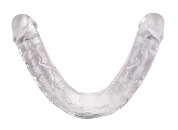 Прозрачный двусторонний фаллоимитатор Infinity - 33,5 см. фото в интим магазине Love Boat