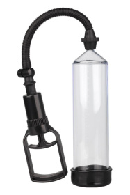 Прозрачная вакуумная помпа Trigger Handle Penis Pump фото в интим магазине Love Boat