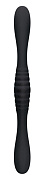 Черный двойной вибромассажер 2FER Dual Massager - 36 см. фото в интим магазине Love Boat