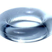 Прозрачное эрекционное кольцо без рельефа