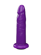 Фиолетовая реалистичная насадка-плаг - 16,2 см. фото в интим магазине Love Boat
