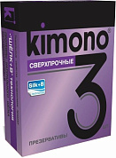Сверхпрочные презервативы KIMONO - 3 шт. фото в интим магазине Love Boat