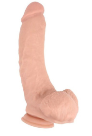 Телесный фаллоимитатор на присоске Phallic Rider - 22,5 см. фото в интим магазине Love Boat