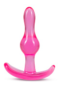 Розовая анальная пробка Curvy Anal Plug - 8,4 см. фото в интим магазине Love Boat