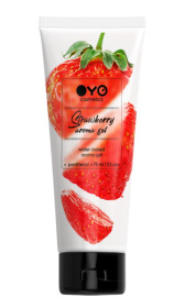 Лубрикант на водной основе OYO Aroma Gel Strawberry с ароматом клубники - 75 мл. фото в интим магазине Love Boat