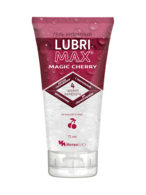 Интимный гель-смазка на водной основе Lubrimax Magic Cherry - 75 мл. фото в интим магазине Love Boat