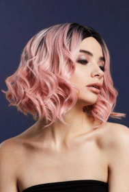 Нежно-розовый парик  Кортни  фото в интим магазине Love Boat
