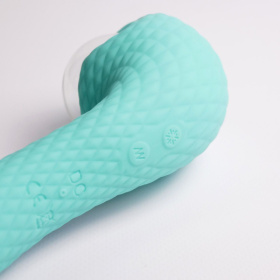 Бирюзовый вибромассажёр с деликатными токами